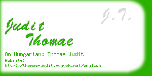 judit thomae business card